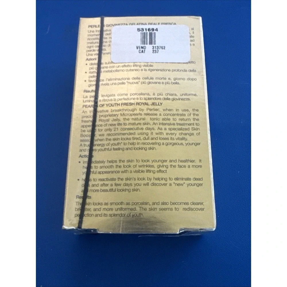 Perlier Royal Elixir Pearls of Youth Fresh Royal Jelly 1.0 oz Brand New Sealed